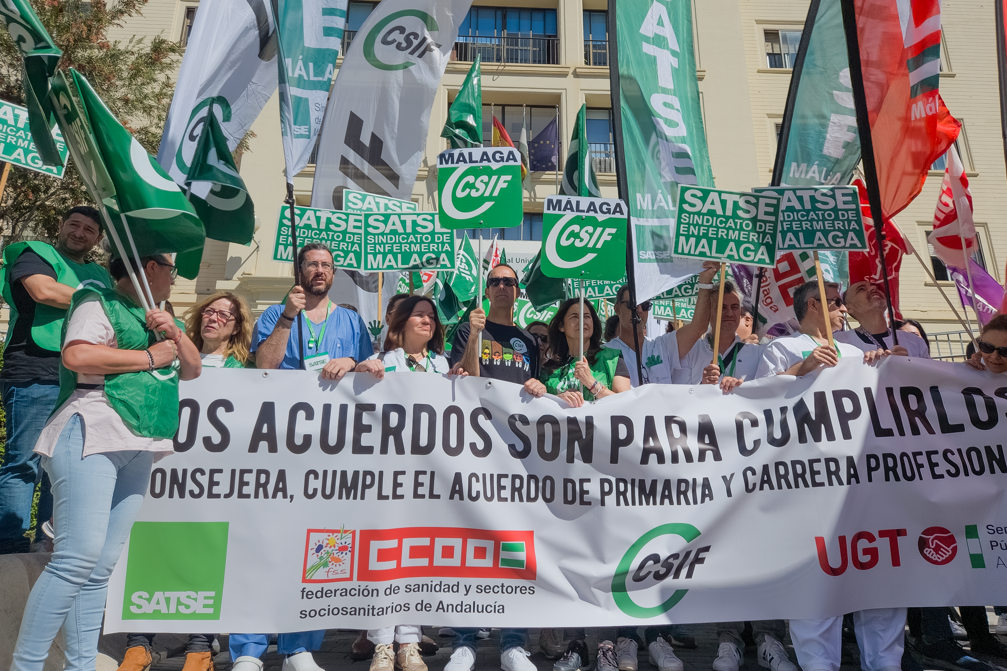 Protesta Hospital Regional Málaga